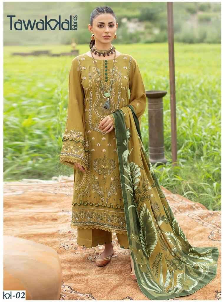 Tawakkal Fabrics Mehroz Luxury Heavy  Cotton Readymade Collection On Wholesale