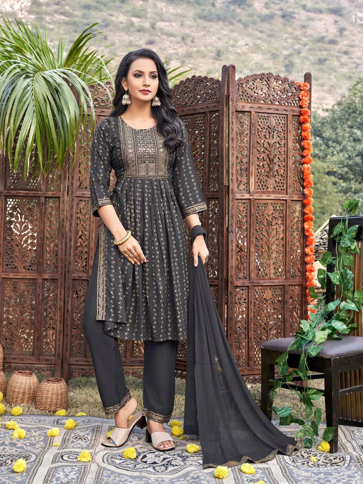 Tips And Tops Nyra Heavy Rayon Anarkali Kurti Collection On Wholesale