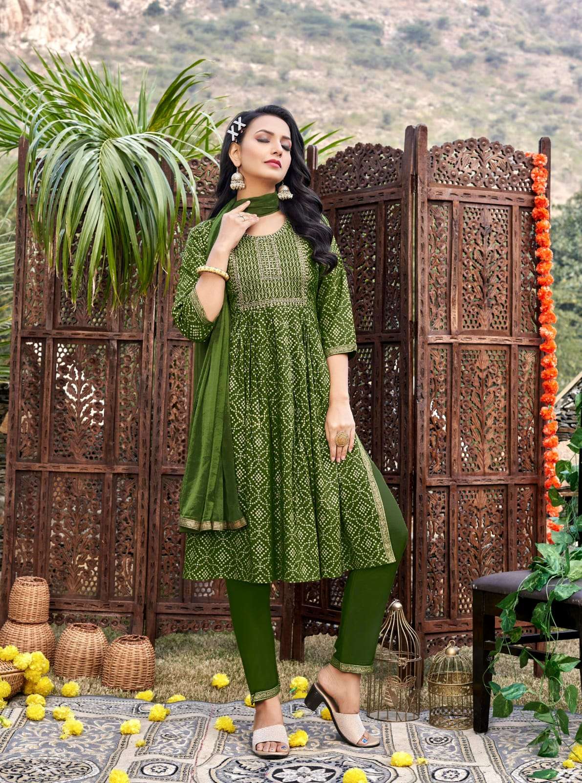 Tips And Tops Nyra Heavy Rayon Anarkali Kurti Collection On Wholesale