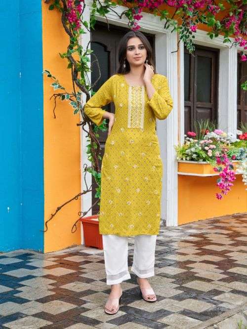 Tips And Tops Satrangi Vol 3 Fancy Kurti With Bottom On Wholesale