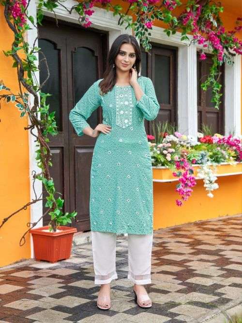 Tips And Tops Satrangi Vol 3 Fancy Kurti With Bottom On Wholesale