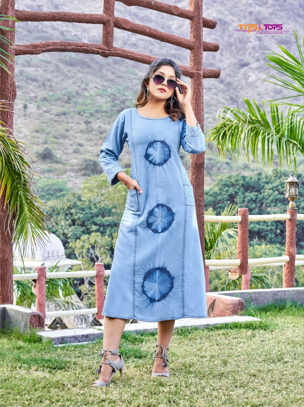Tips & Tops Denimos Vol-7 Fabulous Kurti Collection On Denim With Wholesale 