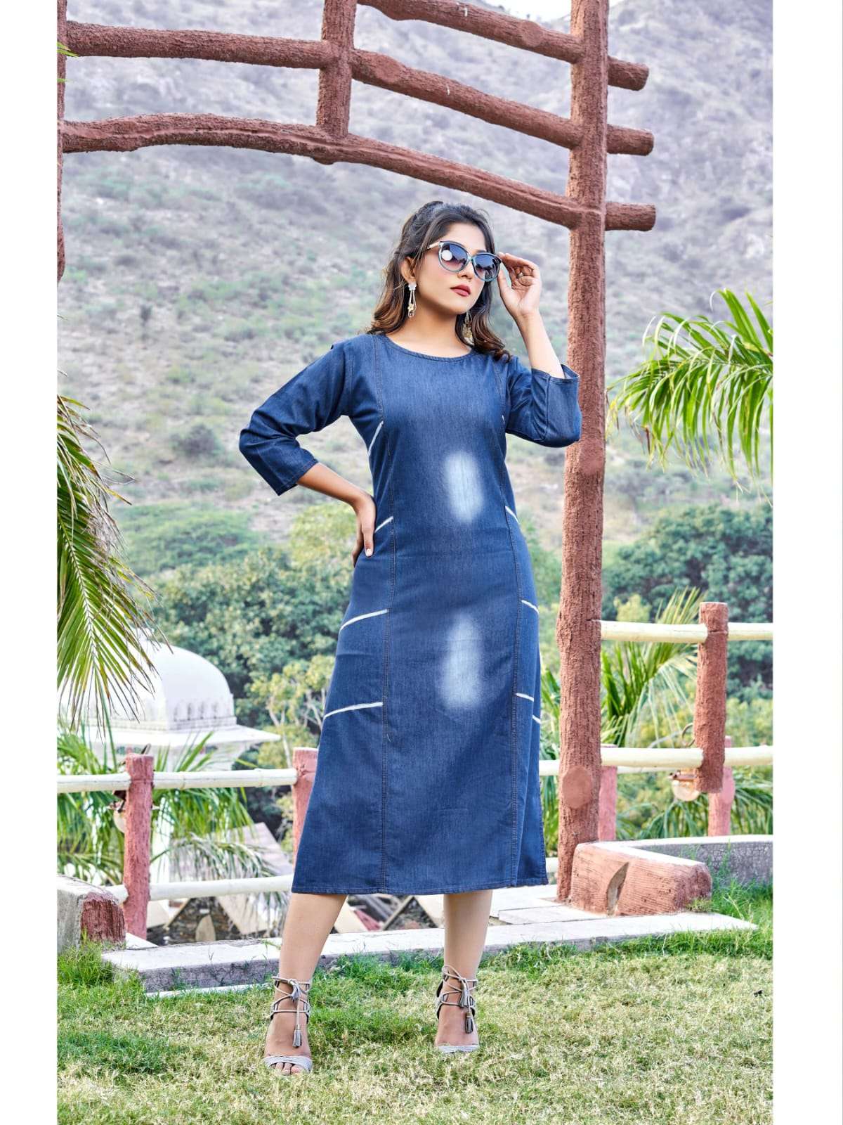 Tips & Tops Denimos Vol-7 Fabulous Kurti Collection On Denim With Wholesale 