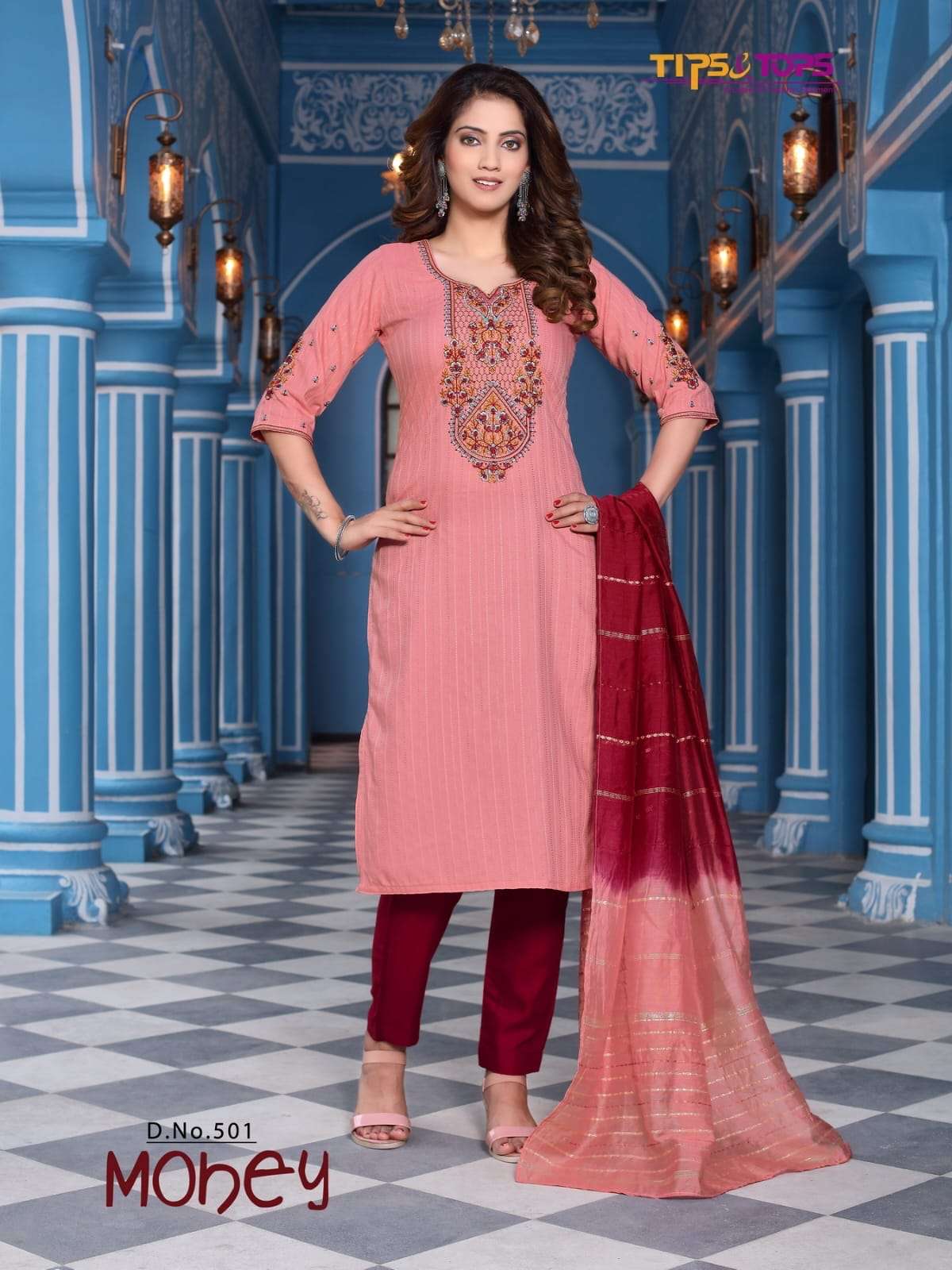 TIPS & TOPS Launching Mohey Vol 05 KurtiPant Dupatta On Wholesale