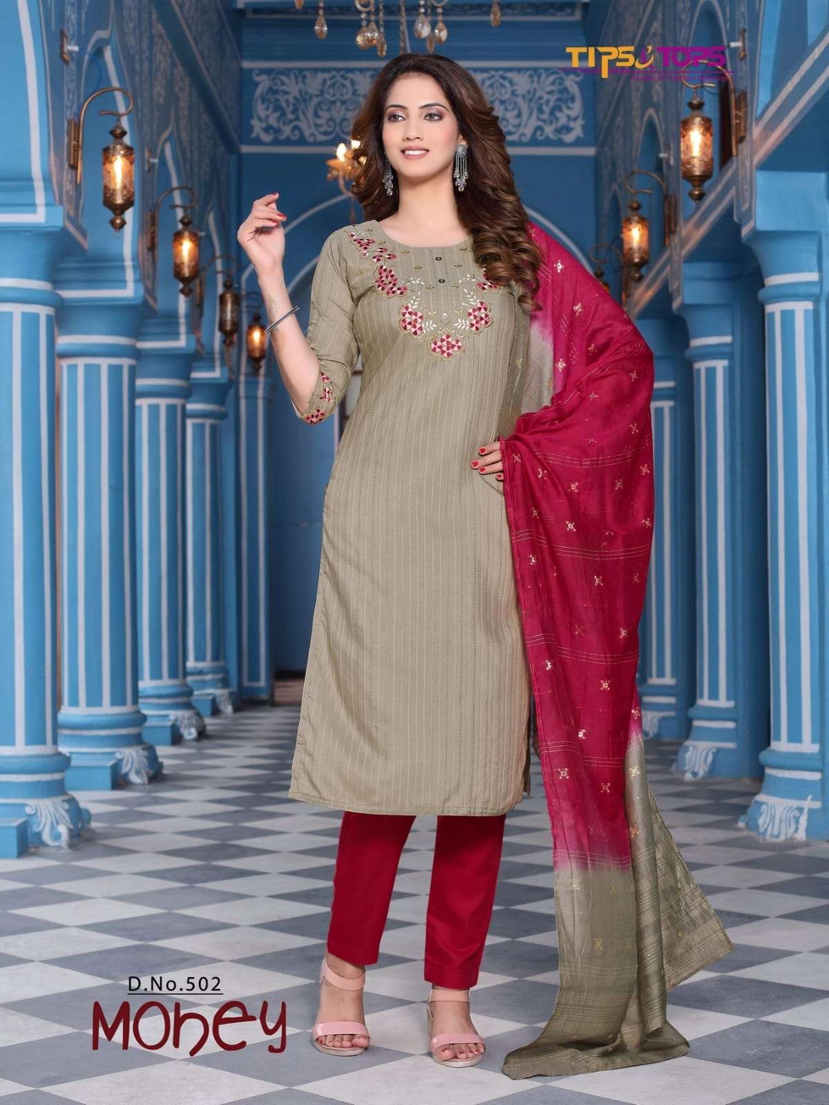 TIPS & TOPS Launching Mohey Vol 05 KurtiPant Dupatta On Wholesale