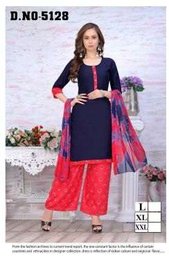 Trendy Misty V 5 Fancy Kurti With Bottom Dupatta On Wholesale
