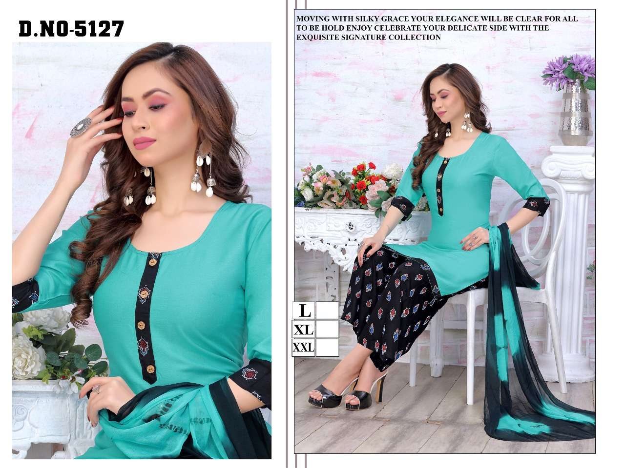 Trendy Misty V.5 Rayon Print Plazo Kurti With Nazmeen Dupatta On Wholesale
