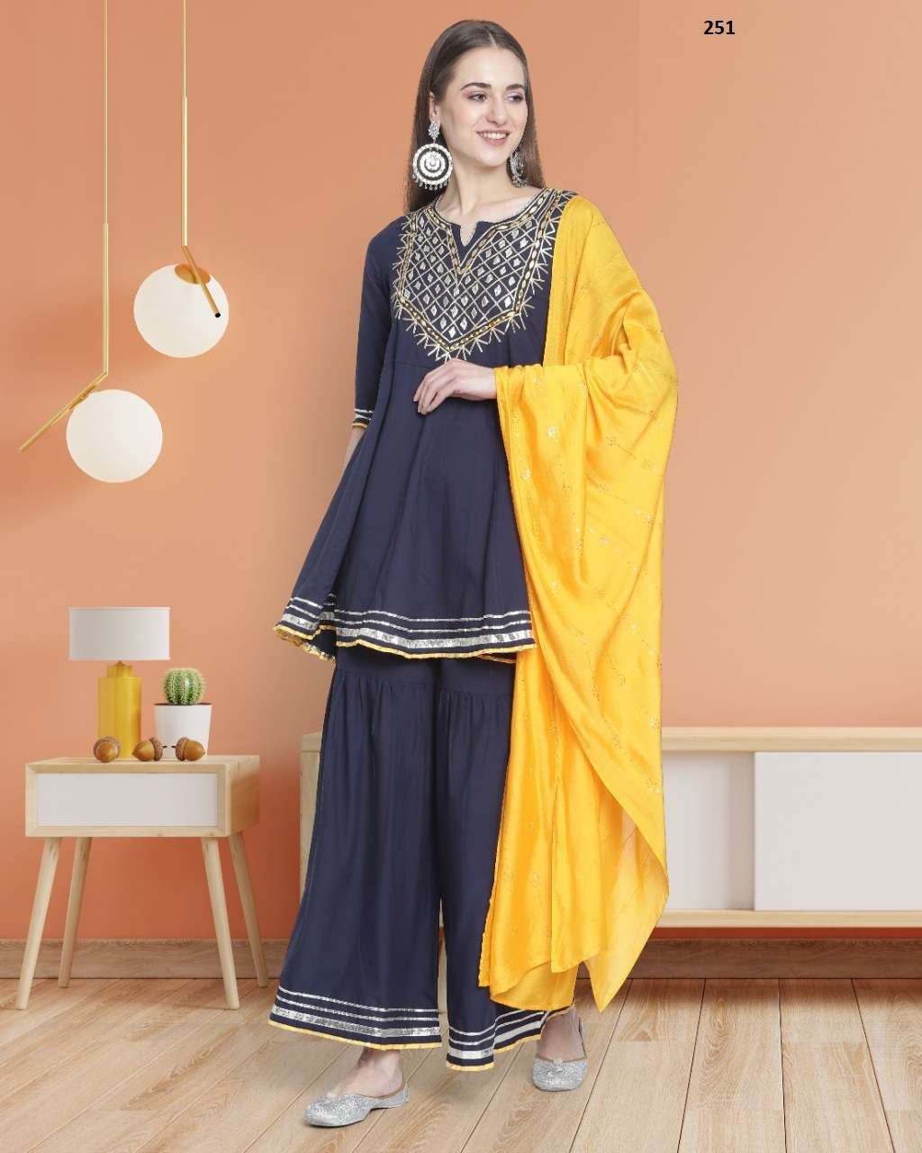 Trendy Printed 107 Fancy Kurti Bottom With Dupatta Collection On Wholesale