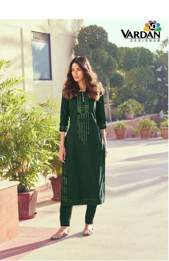 Vardan Rahat Vol 1 Wholesale Romani Silk Kurti On Fancy Embroidery With Romani Silk Pant 