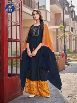Vitara Orion Fancy Wear Kurti With Bottom Dupatta Collection On Wholesale