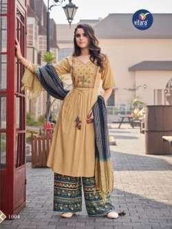 Vitara Orion Fancy Wear Kurti With Bottom Dupatta Collection On Wholesale