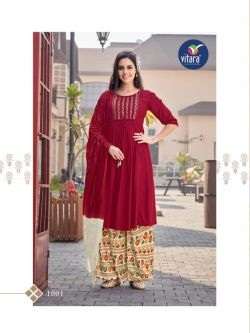 Vitara Orion Fancy Wear Kurti With Bottom Dupatta Collection On Wholesale