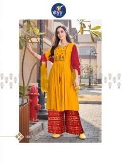 Vitara Orion Fancy Wear Kurti With Bottom Dupatta Collection On Wholesale