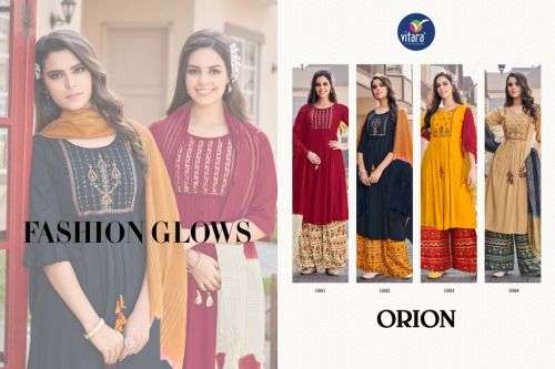 Vitara Orion Fancy Wear Kurti With Bottom Dupatta Collection On Wholesale