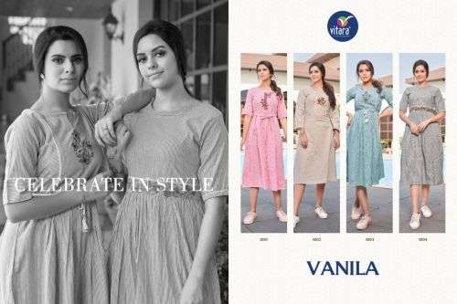 Vitara Vanila Exclusive Designer Long Kurti Collection On Wholesale