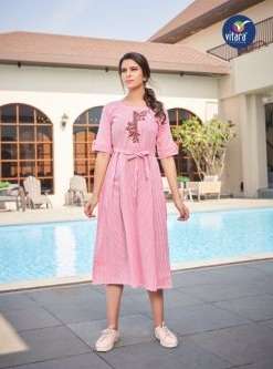 Vitara Vanila Exclusive Designer Long Kurti Collection On Wholesale