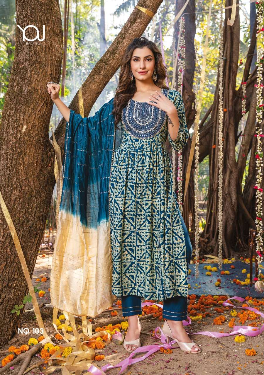 Wanna® Launch New Super Fancy Naira Kurti With Pant  & Dupatta On Wholesale
