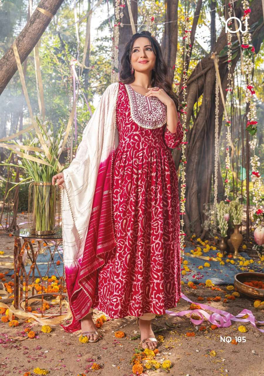 Wanna® Launch New Super Fancy Naira Kurti With Pant  & Dupatta On Wholesale