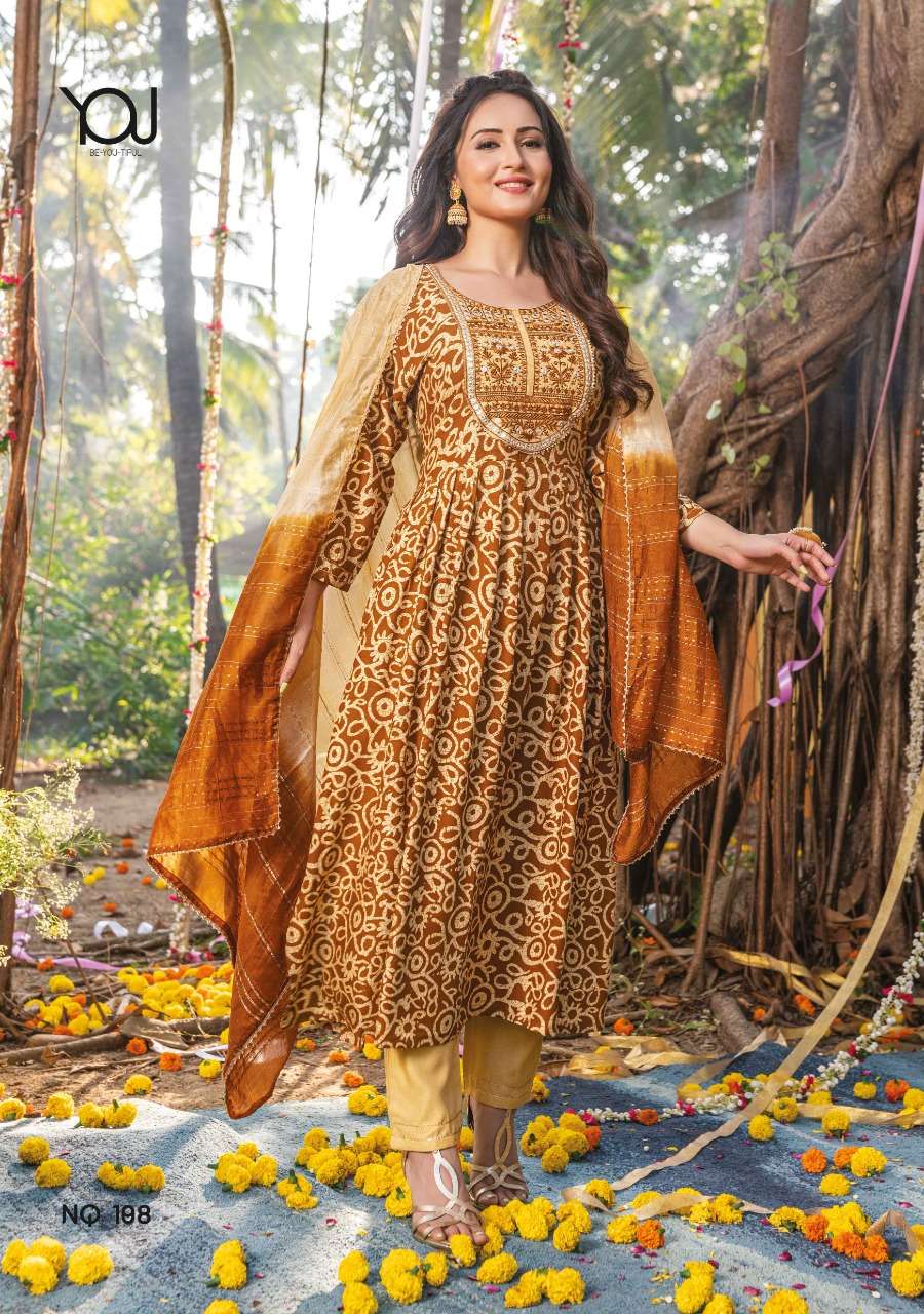 Wanna® Launch New Super Fancy Naira Kurti With Pant  & Dupatta On Wholesale