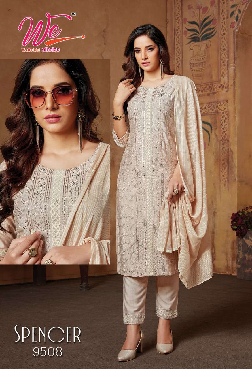 We Ethenic Spencer Kurti Pant Dupatta On Wholesale 
