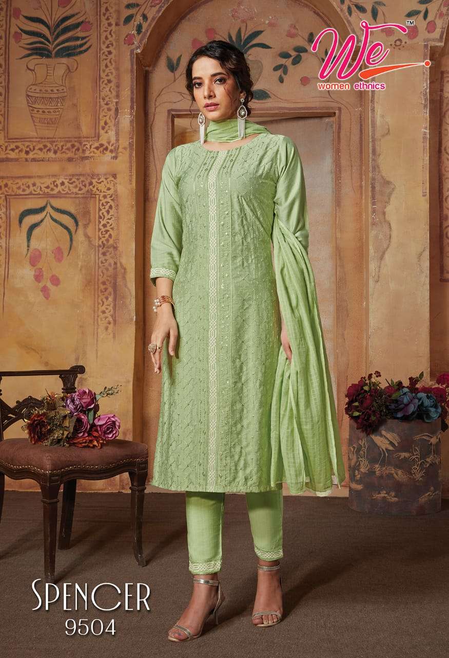 We Ethenic Spencer Kurti Pant Dupatta On Wholesale 