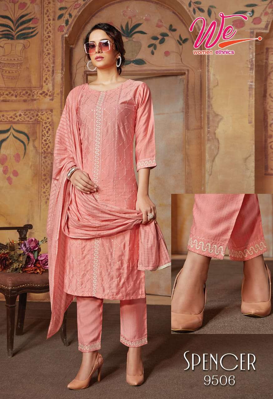 We Ethenic Spencer Kurti Pant Dupatta On Wholesale 