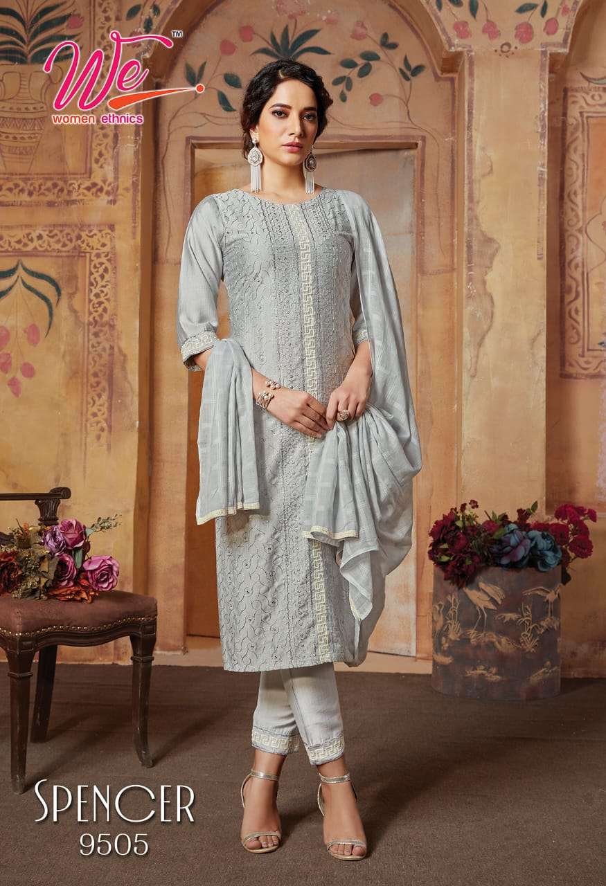 We Ethenic Spencer Kurti Pant Dupatta On Wholesale 