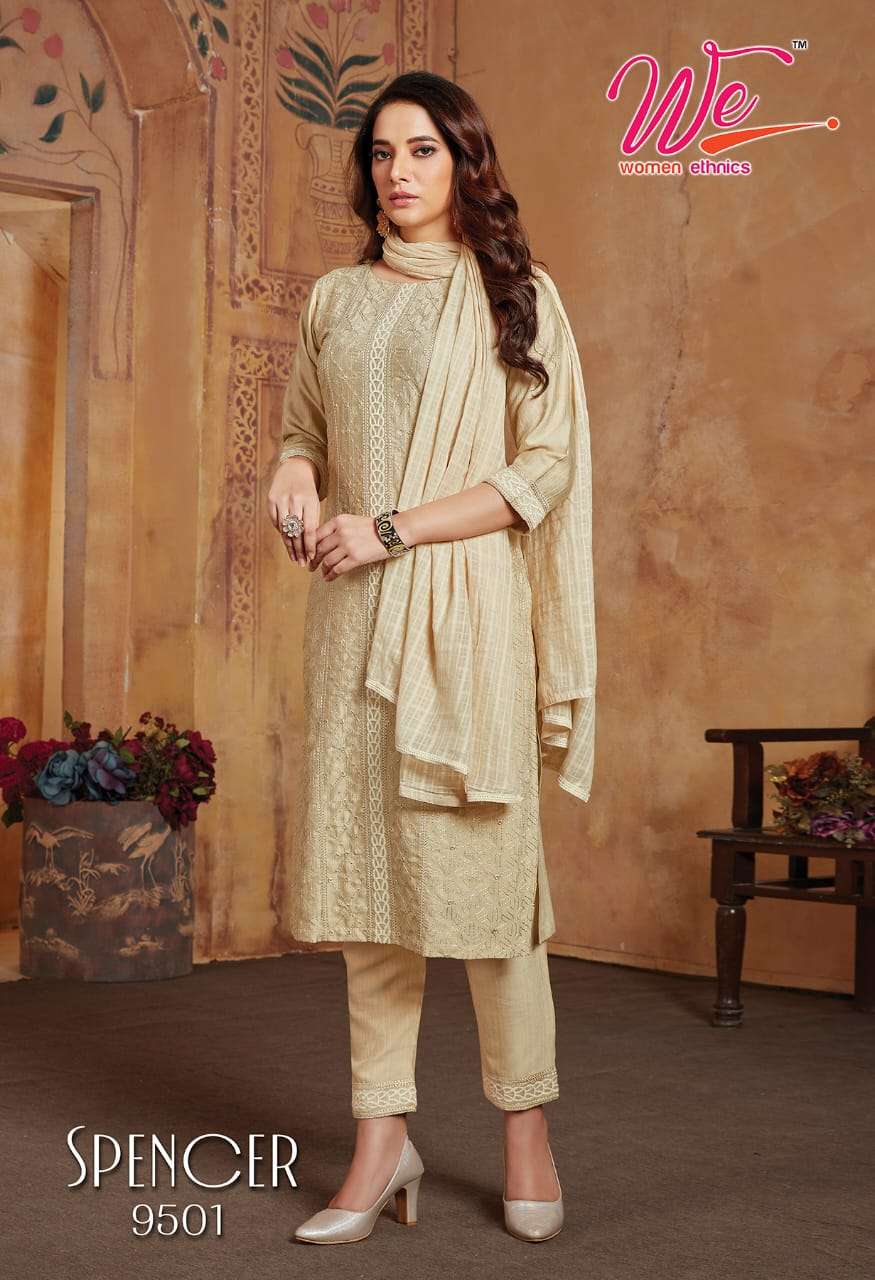 We Ethenic Spencer Kurti Pant Dupatta On Wholesale 