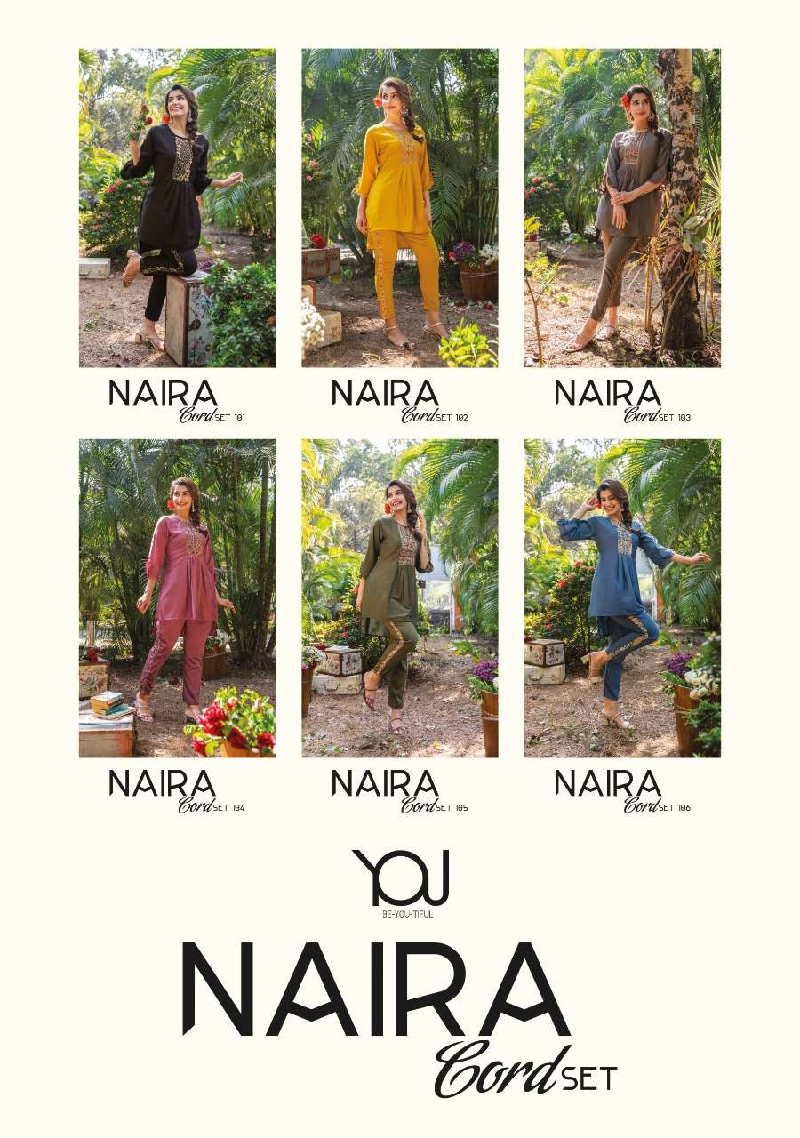 You Launch Super Fancy Naira Cord Set Kurti With Pant Catalog On Wholesale