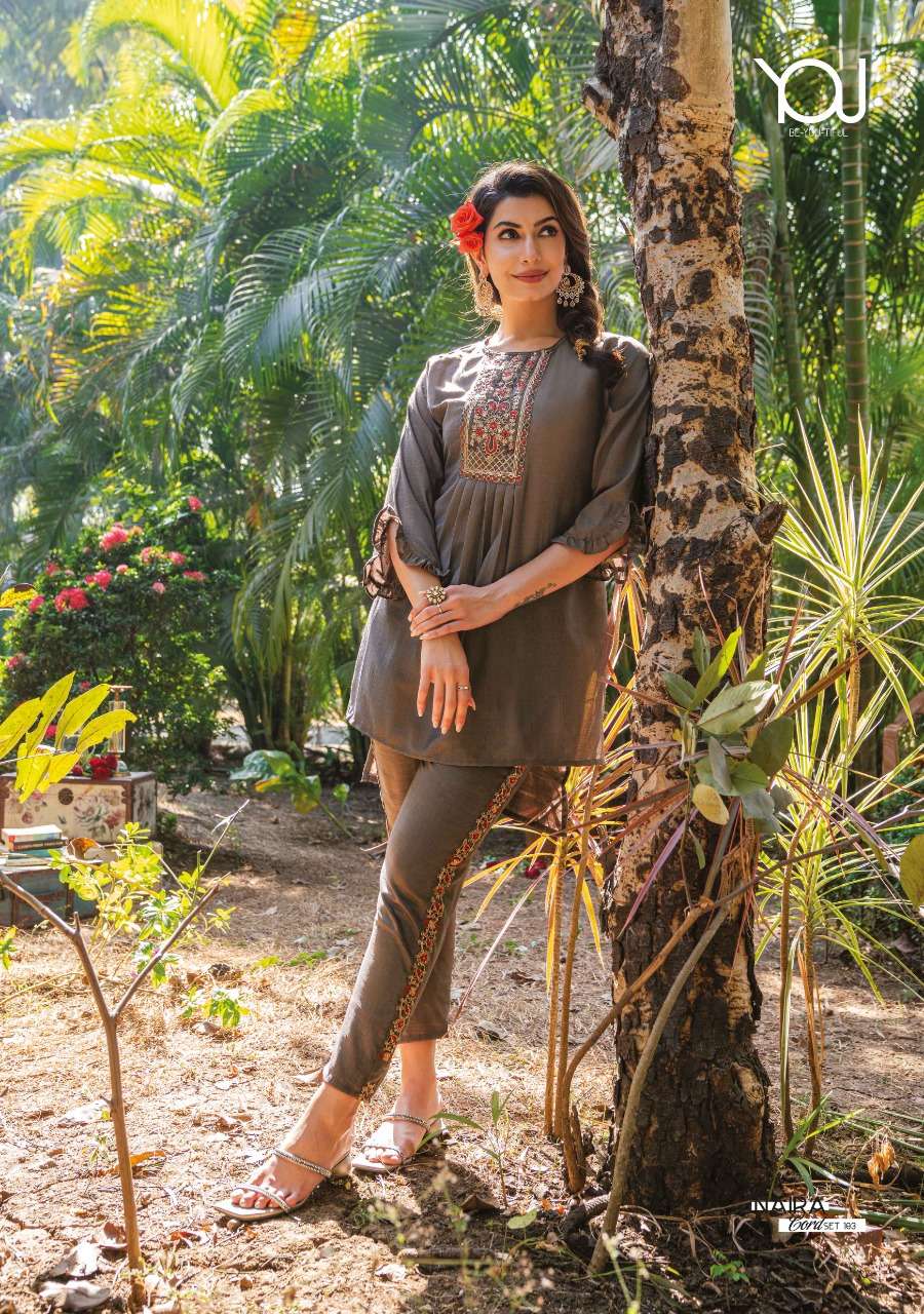 You Launch Super Fancy Naira Cord Set Kurti With Pant Catalog On Wholesale