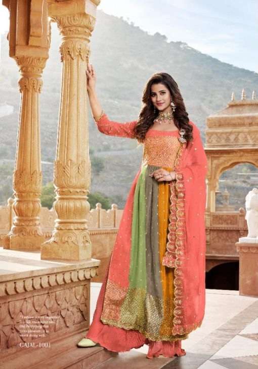 Your Choice Gajal Georgette Beautiful Designer Salwar Suits On Wholesale