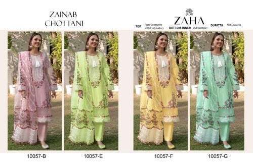 Zaha Zainab Chottani 10057 Designer Pakistani Suit On Wholesale
