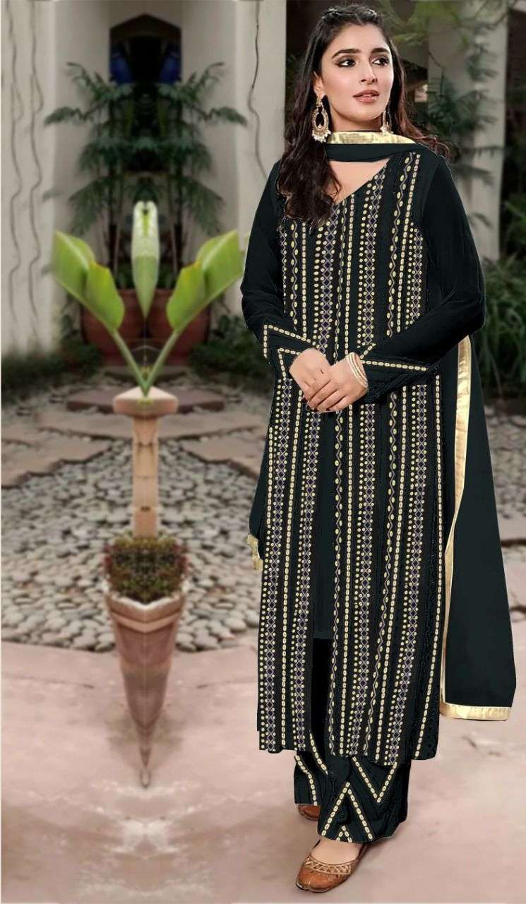 Zarqash Sana Safinaz Vol 4 Z-2118 Designer Faux Georgette Suit On Wholesale