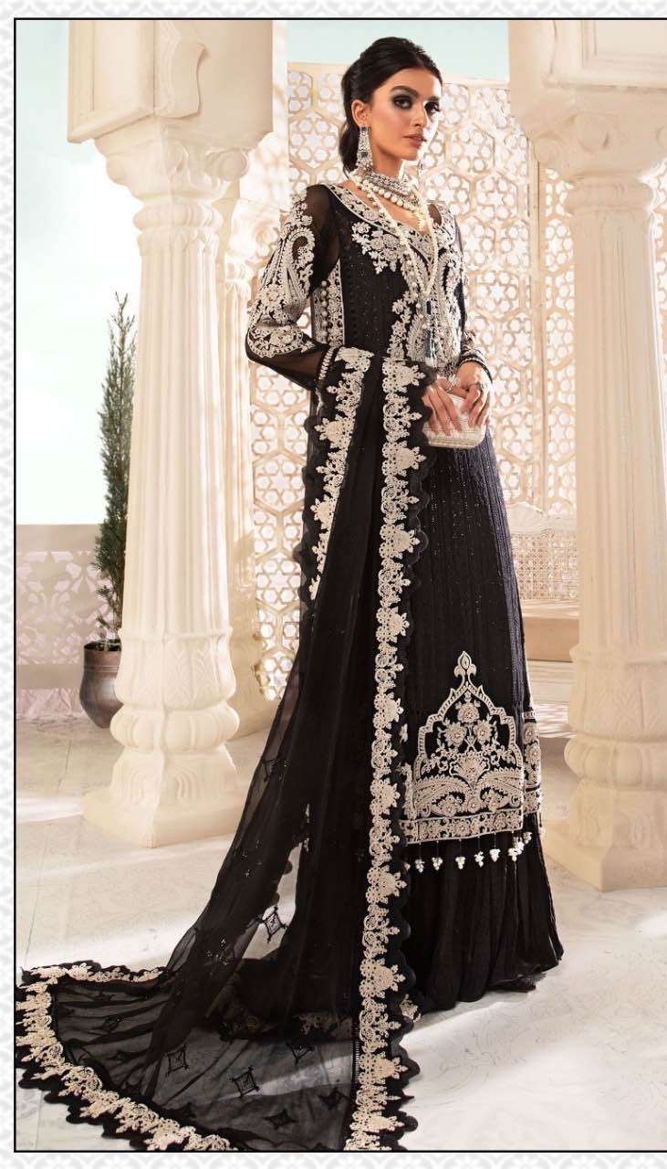 Zarqash Z-3005 to Z-3007 Hit Design Faux Georgette Embroidery Pakistani Suits On Wholesale