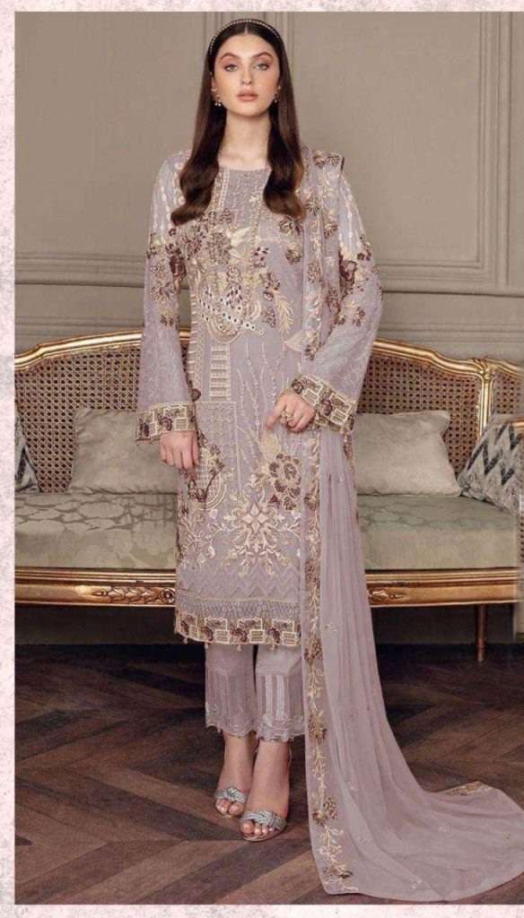 Zarqash Z-3015 Fox Georgette Pakistani Suits On Wholesale