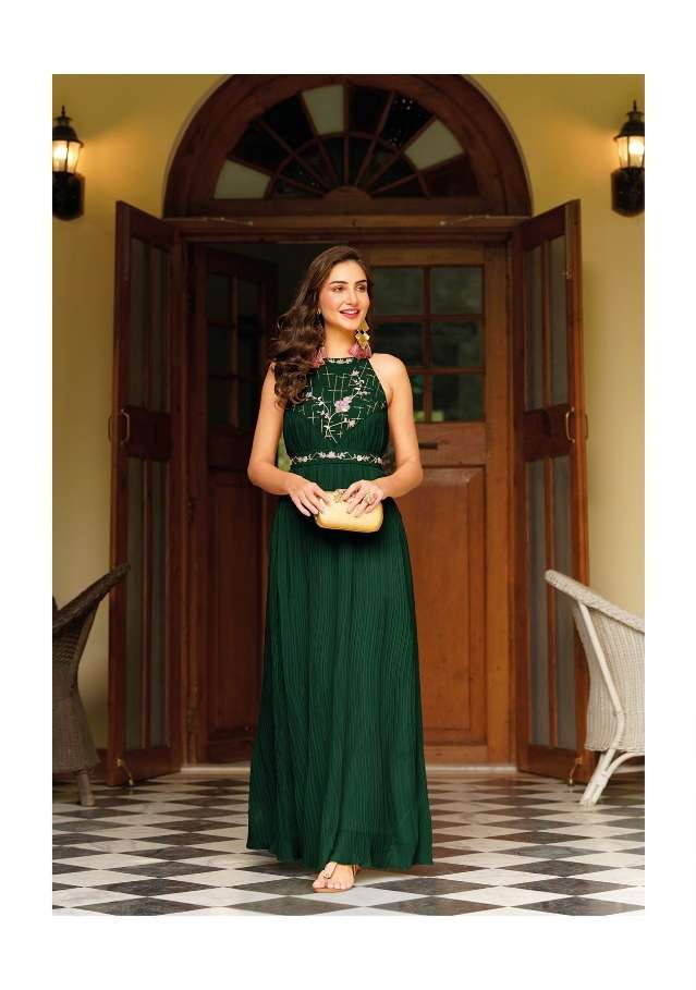 Zaveri Cadbury Party Wear Designer Long Kurti Collection On Wholesale
