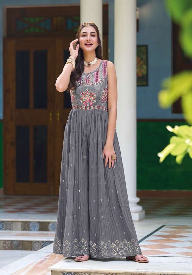 Jumpsuit with gown maria b sale
