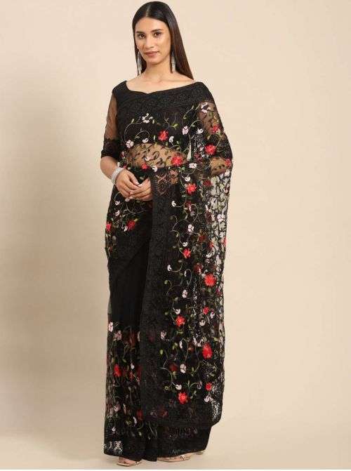 Ziva 14 Party Wear Designer Net Saree On Wholesale