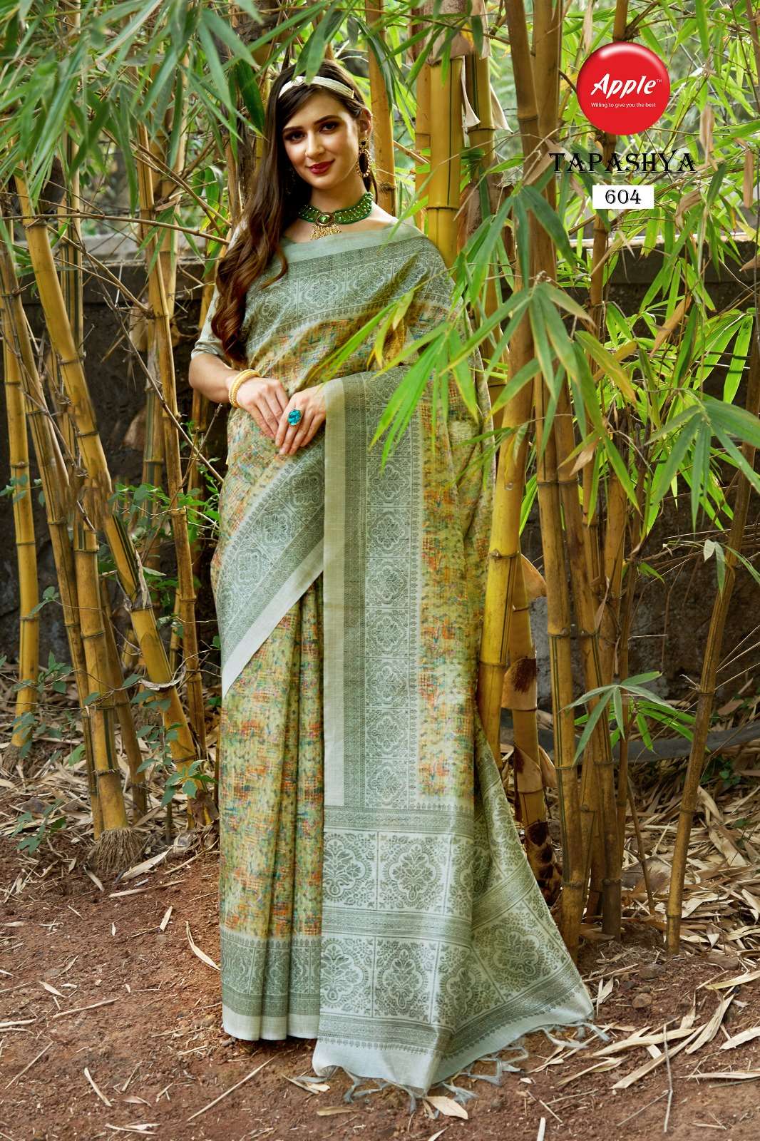   Apple Tapashya Vol 6 Fancy Sufi Silk Saree on Wholesale