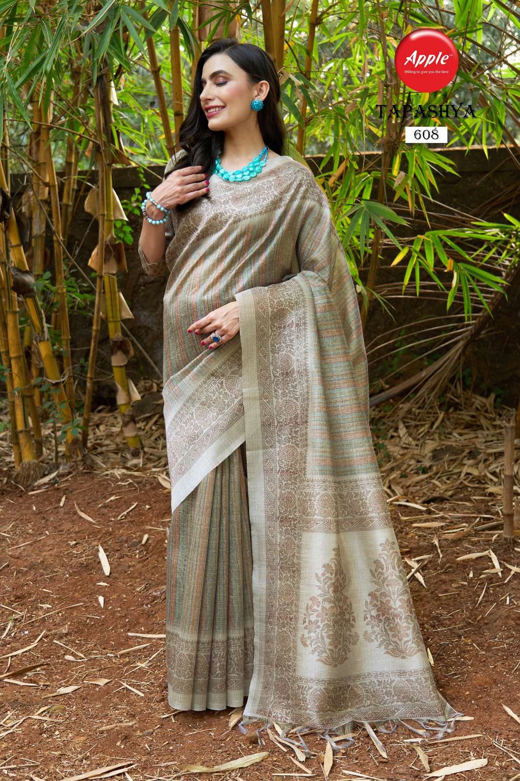   Apple Tapashya Vol 6 Fancy Sufi Silk Saree on Wholesale
