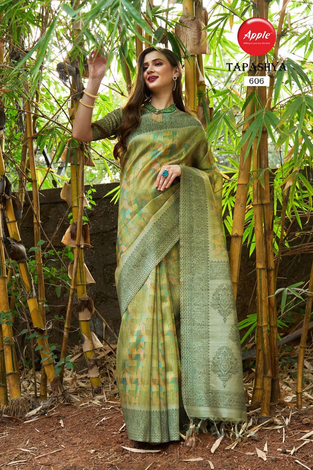   Apple Tapashya Vol 6 Fancy Sufi Silk Saree on Wholesale