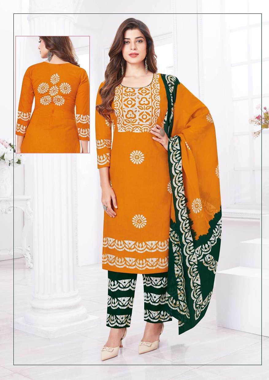  Baalar Batik Special Vol-1 Pure Cotton Printed Top Bottom With Dupatta On Wholesale