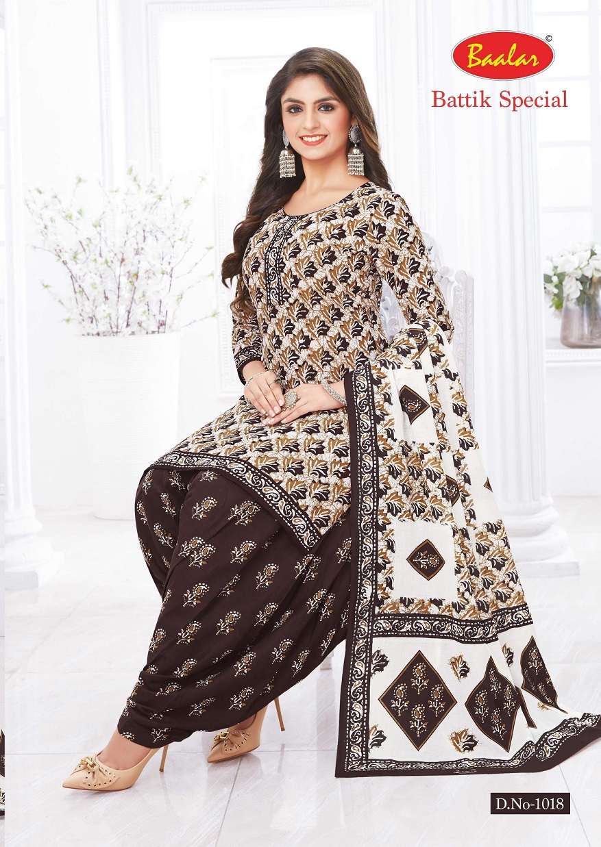  Baalar Batik Special Vol-1 Pure Cotton Printed Top Bottom With Dupatta On Wholesale
