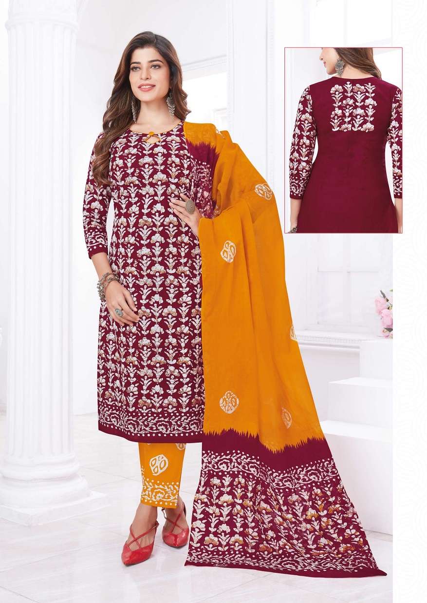  Baalar Batik Special Vol-1 Pure Cotton Printed Top Bottom With Dupatta On Wholesale