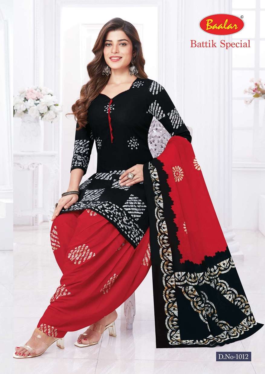  Baalar Batik Special Vol-1 Pure Cotton Printed Top Bottom With Dupatta On Wholesale