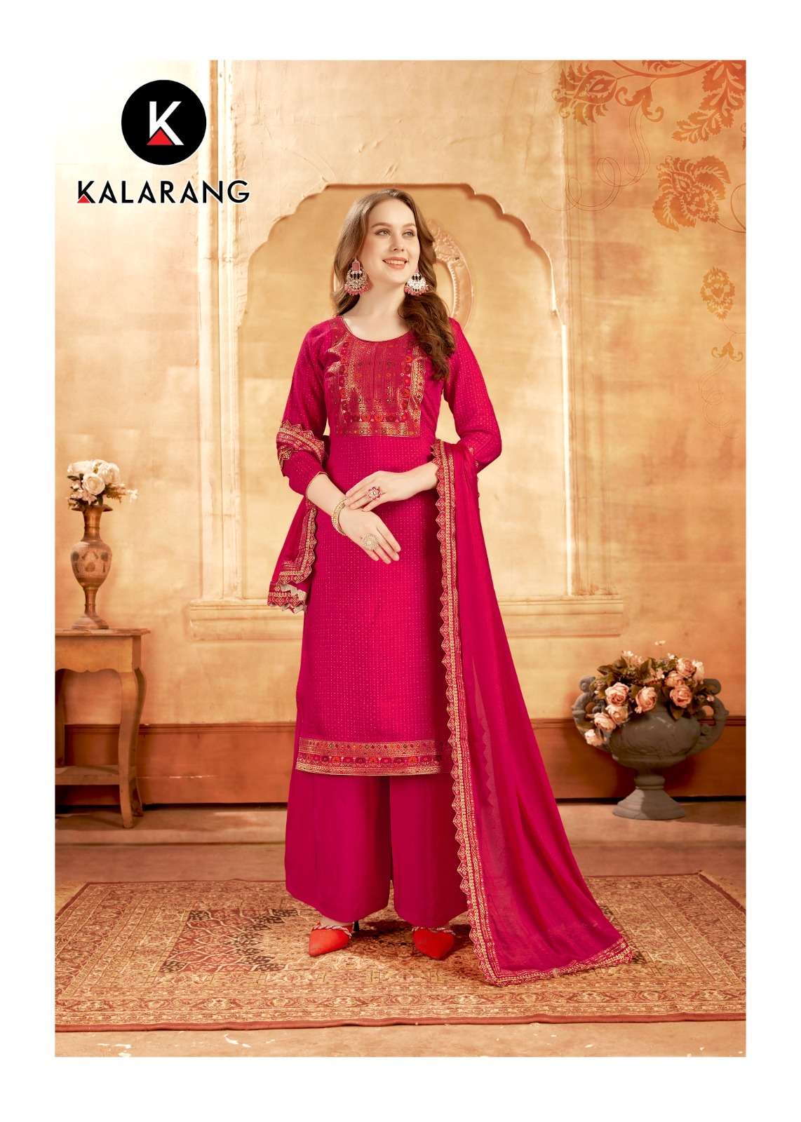  Kalarang Mahira Masleen Designer Dress Material On Wholesale