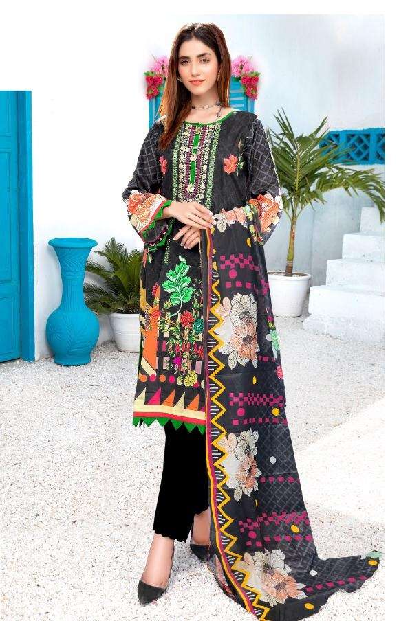 Aafrozeh Regalia Cotton Print Karachi Suits  On Wholesale
