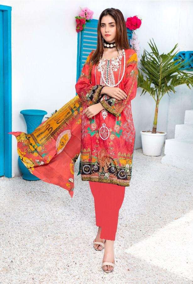 Aafrozeh Regalia Cotton Print Karachi Suits  On Wholesale