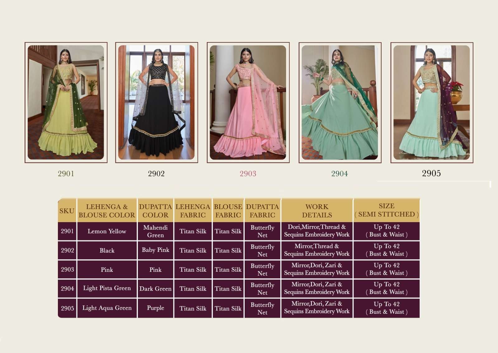 Aahvan Rivaaz Exclusive Silk Designer Lehenga On Wholesale