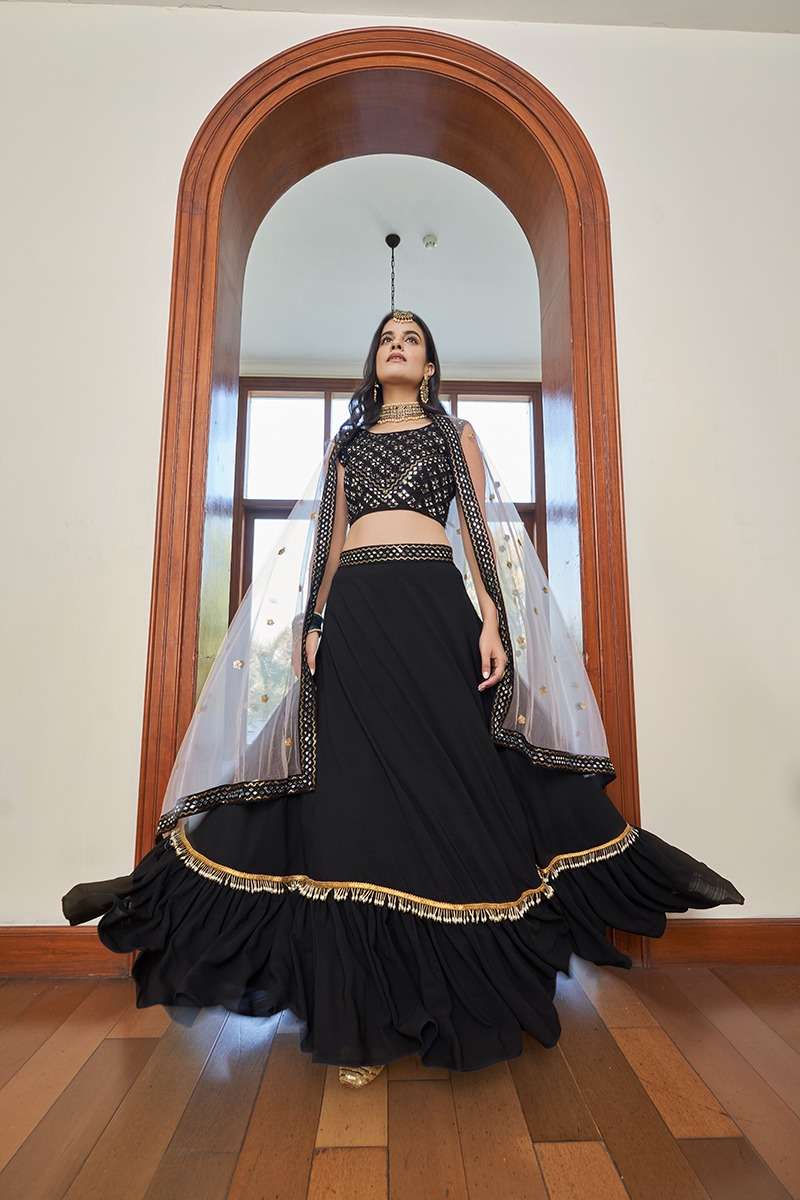 Aahvan Rivaaz Exclusive Silk Designer Lehenga On Wholesale
